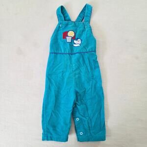 Vintage Healthtex Basketball Bear Overalls 9-12 months